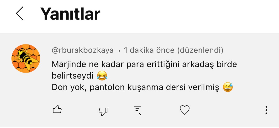 Video yayınlandı dk 1 gol 1 gelen yorum… 

Valla takmamaya çalışıyorum ama elimde değil deliriyorum. Rahatsız edici olduğunu biliyorum fakat sırf bu ve bunun gibileri için sürekli demiştim, söylemiştim diyorum… gerçi değişen bişey yok adam gene takip etmeden, bilmeden