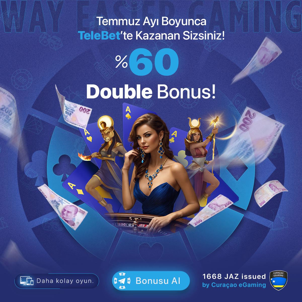 Telebet ile Temmuz Ayı Boyunca Kazancınızı İkiye Katlama Fırsatı! %60 Double Bonus Sizi Bekliyor!

🔔Temmuz ayı boyunca Telebet'te %60 Double Bonus fırsatını kaçırmayın! Casino ve canlı casino oyunlarında geçerli bu fırsat ile kazancınızı artırın, kayıplarınızı geri kazanın!

WAY