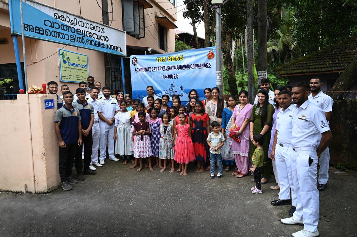 IN_WesternFleet's tweet image. #YodhamevVijayem

#INSBeas, Frontline Guided Missile Frigate of the #WesternFleet, celebrates 19 Glorious Years of dedicated service to the nation. To mark the special occasion outreach events were conducted.

@DefPROMumbai
@IN_WNC
@indiannavy