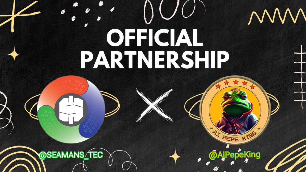 🎉✨️Partnership Announcement✨️🎉
 We are excited to announce our Partnership with @AIPepeKing .

#AIPEPE is the largest AI Meme Community on Polygon. Provide AI Customer Service to Web3 Projects, Web3 Know All Bot &amp; AI Price Predict of TOP 100 Tokens for Users.

#SEAMANS_TEC