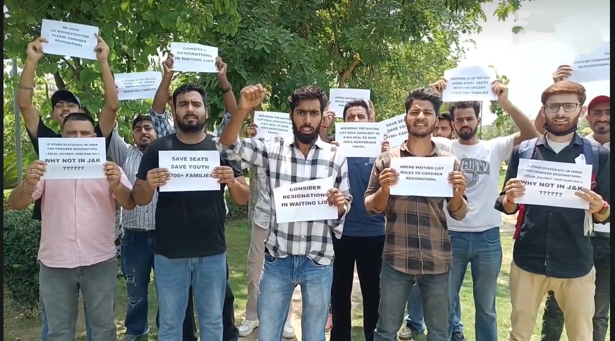 consdrresign's tweet photo. @OfficeOfLGJandK #Meritorious youth in J&amp;K face uncertainty due to concurrent recruitments. We urge @OfficeOfLGJandK to adopt a policy like other states, #considering #resignations in the waiting list,Relief for deserving candidates &amp; a fair process! #amendwaitinglistorder https://t.co/5hcnMppjTV