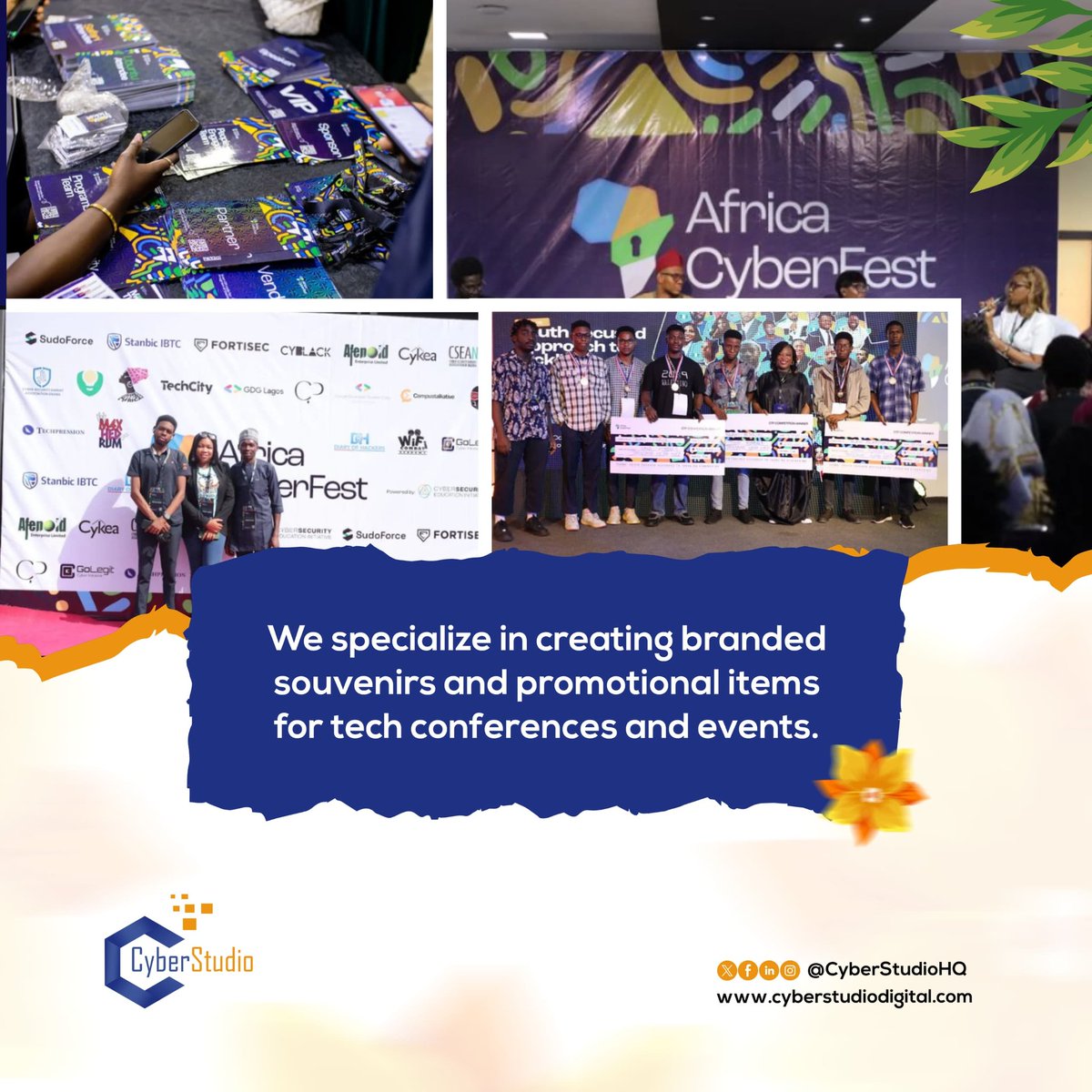 CyberStudioHQ's tweet photo. CyberStudio offers custom-branded souvenirs and promotional goods that can enhance the effect of your event! 🎉✨ 

Make the most of your upcoming conference. 

#TechEvents #CyberStudio #PromotionalItems #TechConferences #BrandingSolutions #CorporateBranding https://t.co/f5h6UkWa8v