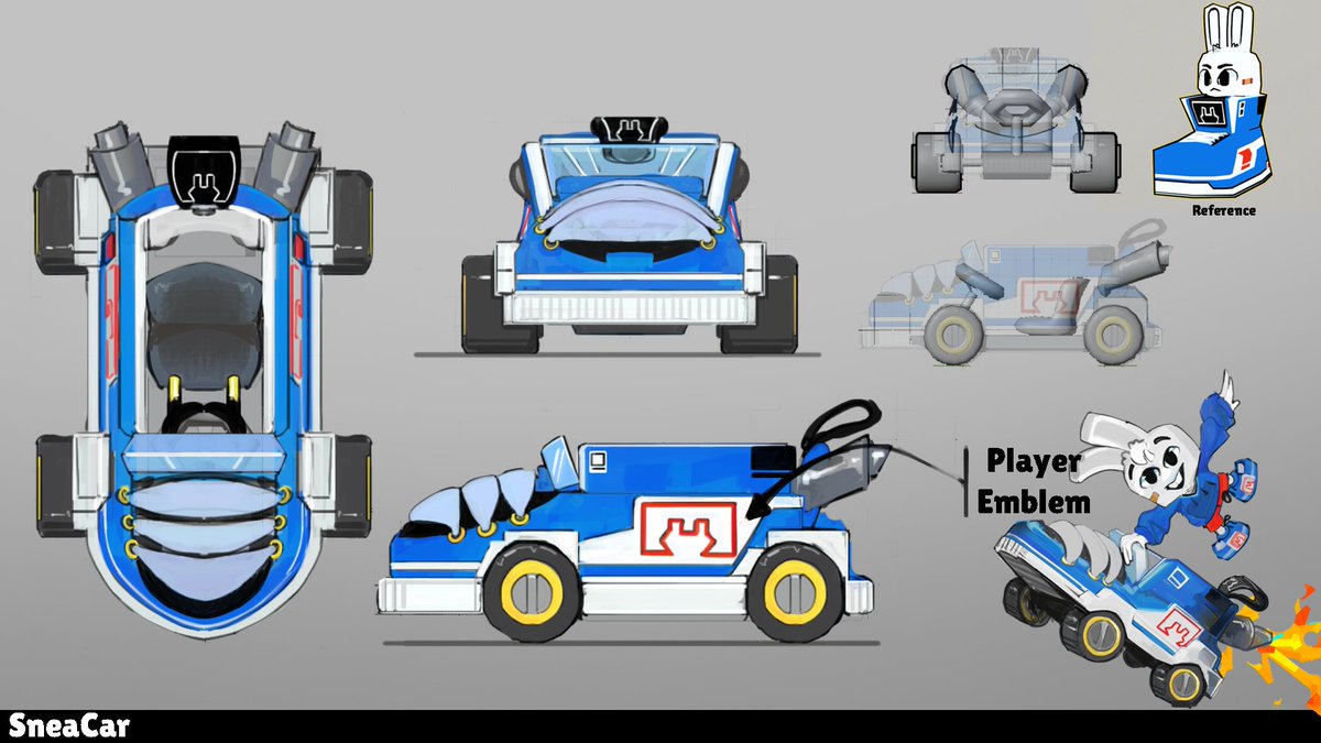 ArthurCandeland's tweet photo. SneaCar fan design for @MortMort_ 's Kart Racer Prototype. #conceptart #digitalart https://t.co/0ffLZ0ISDS