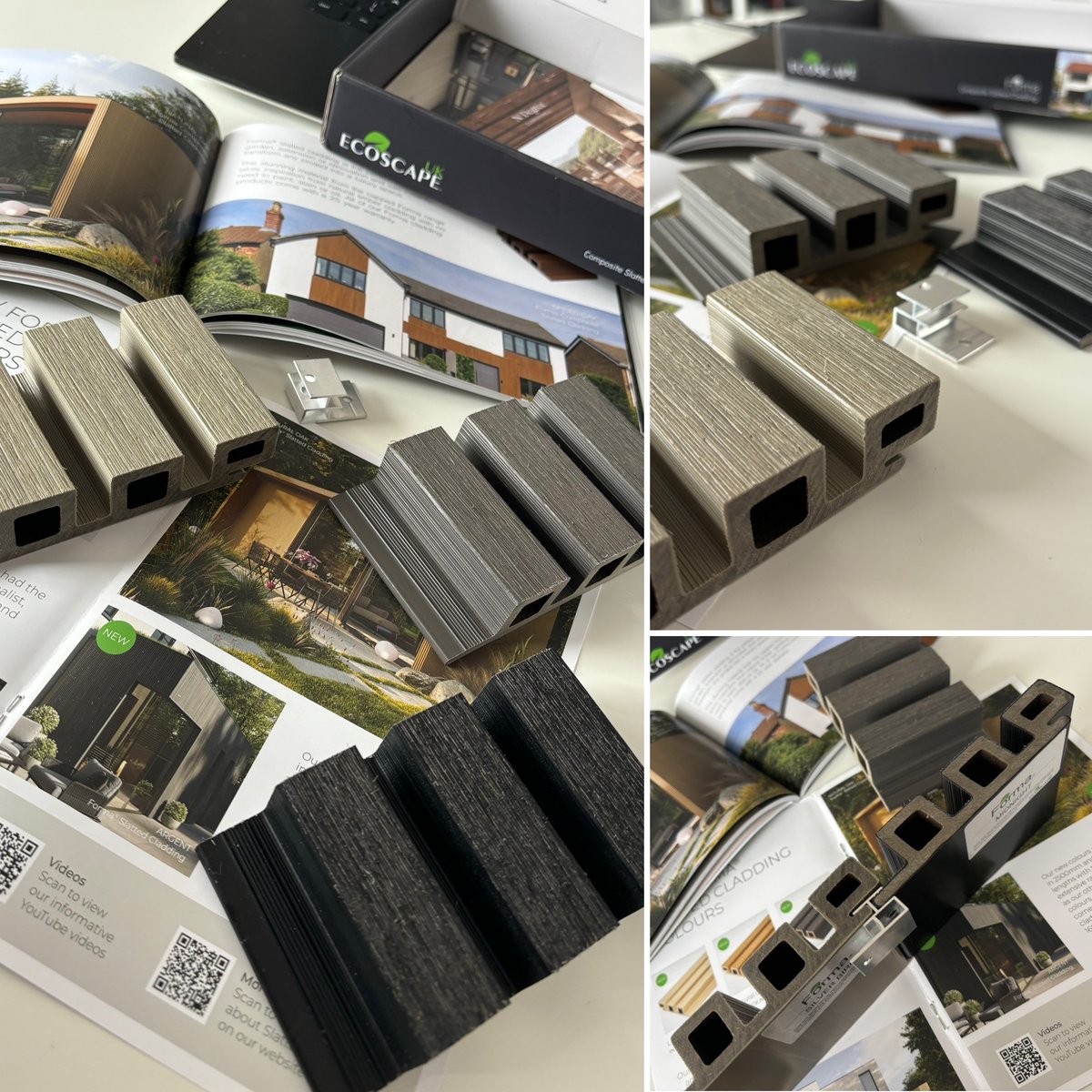 tnmdesigngroup's tweet photo. Team TNM works hard to formulate ideas and technical solutions for our projects. Quick access to material libraries and resources means we make quicker, reinforced design decisions. This newest delivery of cladding samples from @ecoscapeuk allows us to see the quality up close. https://t.co/XEW1qIuCVe