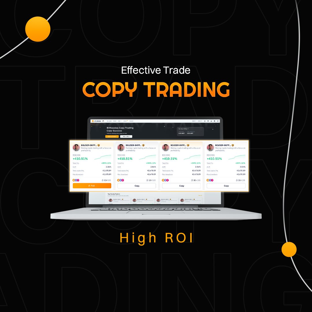 BNQGLOBAL's tweet photo. Effective trades with high ROI, the Future Copy Trading will come live very soon! 📈
Stay updated and copy trade.
.
.
.
#BitNasdaq #BNQ #CopyTrading #CryptoEarn #CopyTrade https://t.co/lpVz5B3Kux