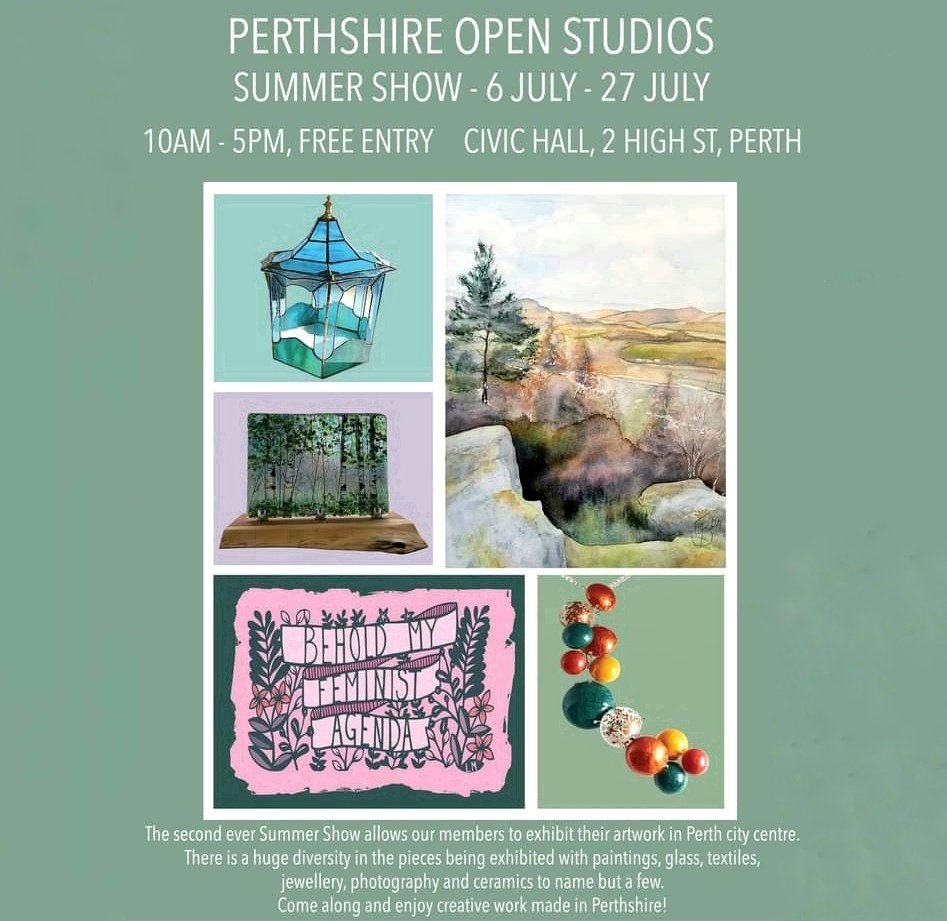 Perthshire Open Studios Summer Show now open!
Runs until July 27th

#perthshireopenstudios #summershow #groupexhibition #perthartist