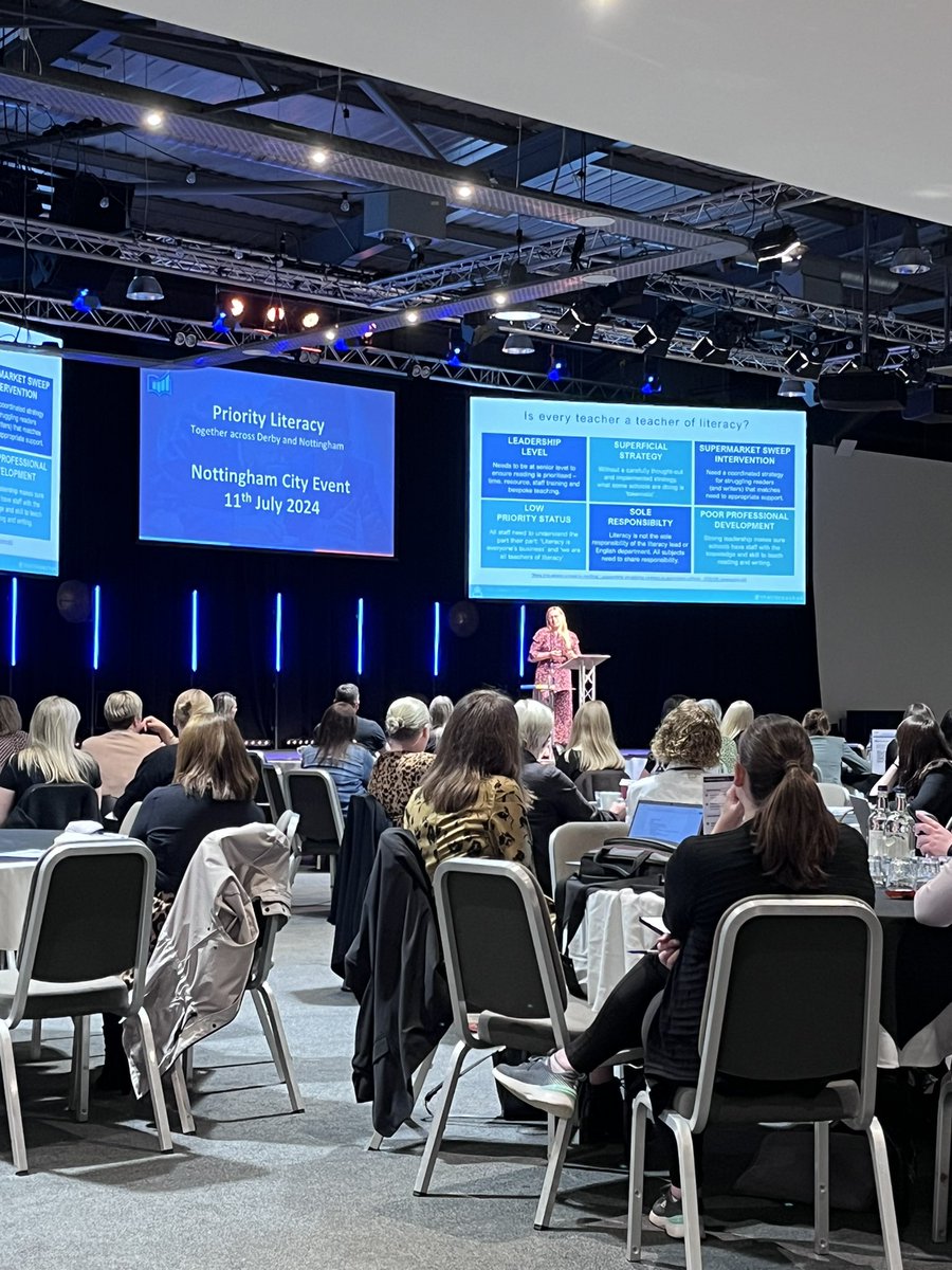 PriorityLit's tweet photo. We are delighted to see so many of you at todayβs PEIA conference for Priority Literacy and Attendance!
Huge thanks to @stottcrates and @thelitcoachuk for your keynotes π
#prioritynottingham #literacy https://t.co/UGXg7C55o2