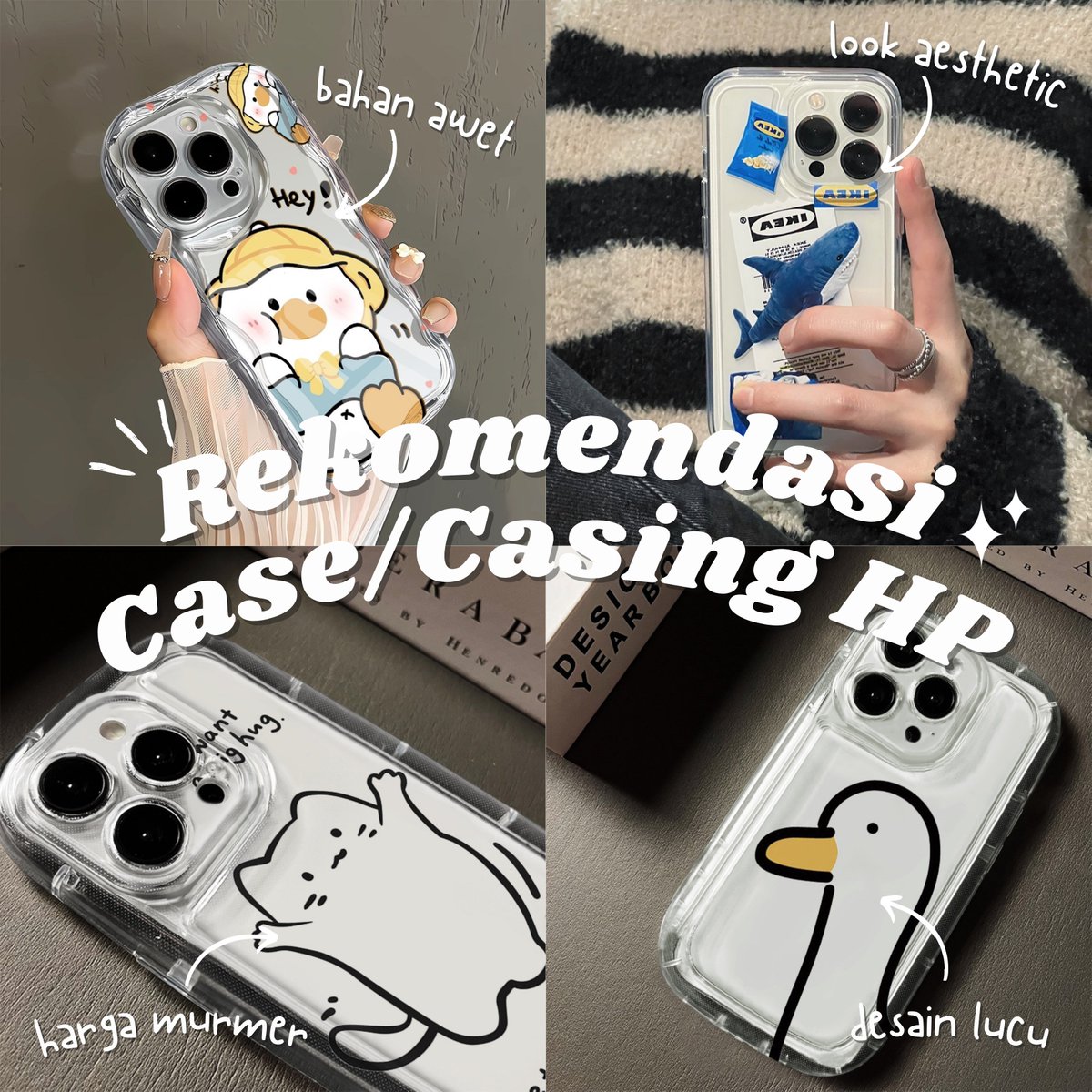 daisyseasons's tweet photo. 🛍️[Rekomendasi Case for Samsung]   

case/casing dengan desain yang lucu dan aesthetic, bahan kualitas terbaik, gas di check out guys! 🤗😋

jangan lupa di save biar ga lupa guys! 🤩🙌

#shopeeaffiliate #shopeeID #racunshopee #rekomendasishopee #case #softcase https://t.co/A2np1aAhVQ