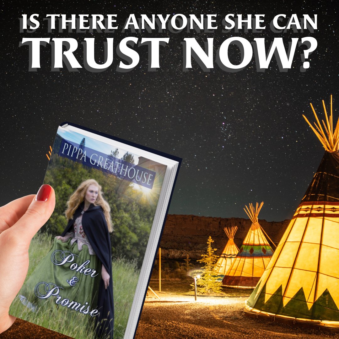 amazon.com/Poker-Promise-…

Is there anyone she can trust now?

Poker &amp; Promise
Pippa Greathouse
Paperback &amp; Kindle

#pippagreathouse #nativeamerican #romance #historical #books #readers #reading #booklovers #readerscommunity <a href="/PippaG6/">PippaGreathouse.com</a>