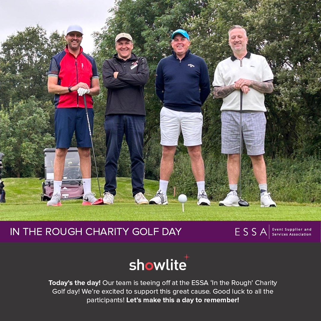 Showlite's tweet photo. 🏌️‍♂️🏌️‍♀️⛳️ Today’s the day! Our team is teeing off at the ESSA Summer Charity Golf Event! 🎉 We're excited to support such a great cause. Good luck to all the participants! 🍀⛳️ #ESSASummerEvent #EventsIndustry #ESSACommunity #TeamSpirit #GolfLife #TeeOff https://t.co/bxiZHHFhgG