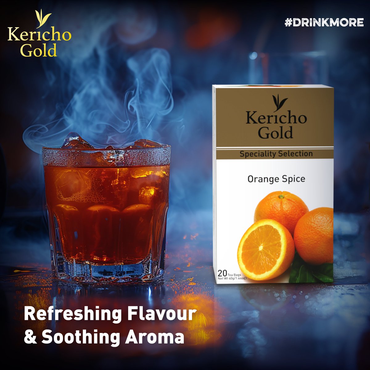 Looking for a burst of flavor? Our Orange Spice infusion 🍊 is just what you need! Sip it and you’ll #DrinkMore of the refreshing taste that Kericho Gold offers 🍊.

#KerichoGold #DrinkMore
