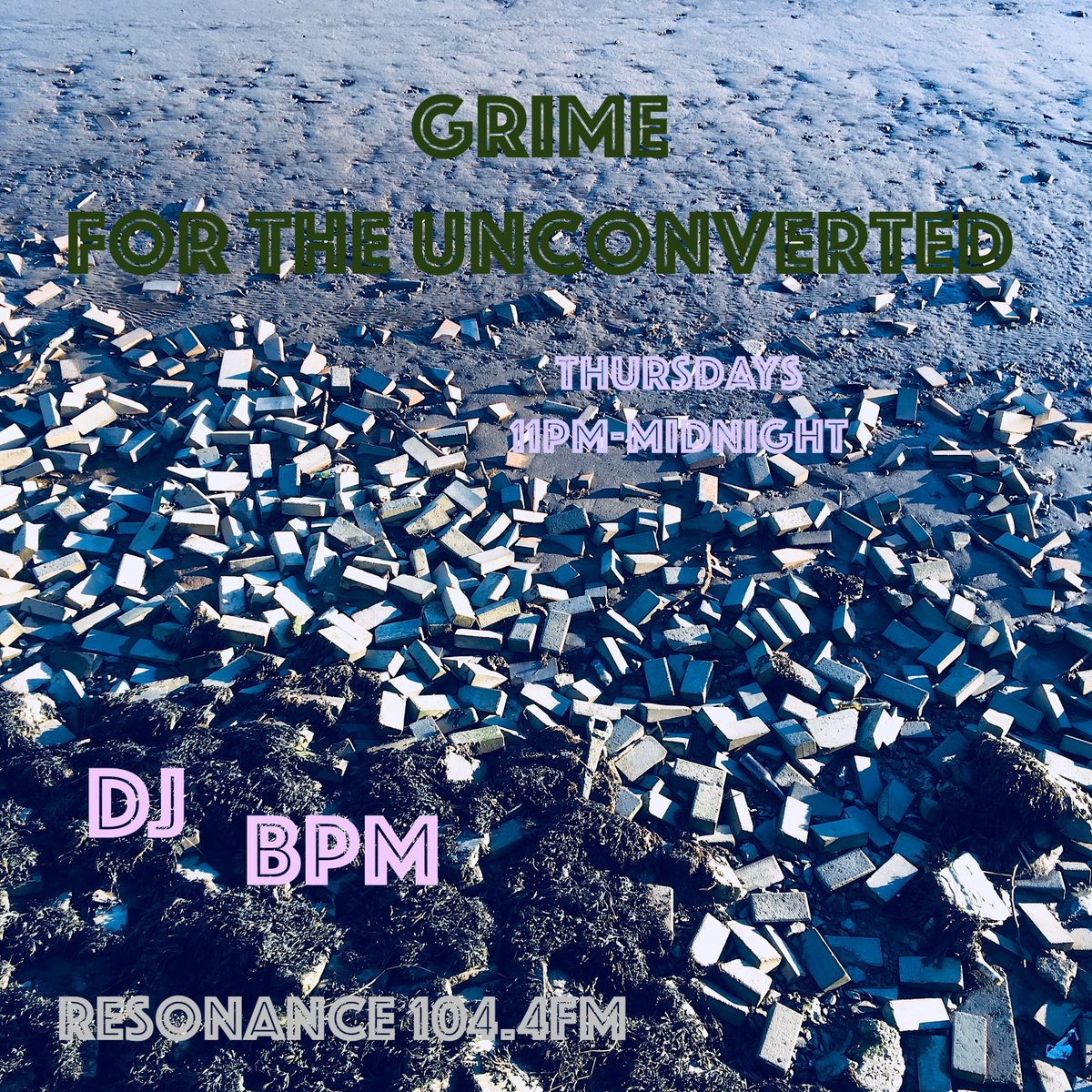 DJBPM's tweet photo. GRIME FOR THE UNCONVERTED 
Tonight 11pm - midnight 
@ResonanceFM 
https://t.co/iMwCs4UVsZ

ft trks
@TeddyMusicUK 
#LilAmbush
#LilShakz
#YaroAlways
#Chiraq 
#Shakes
@DullahBeatz
#CA$HISKING 
@BillyBarHard 
@BANG_GK 
@DubztaBeats 
@jbeatzmusic 
@BookzDJ 
@TopheChrisR 
@micofcourse https://t.co/Y9SQ8sfjBO