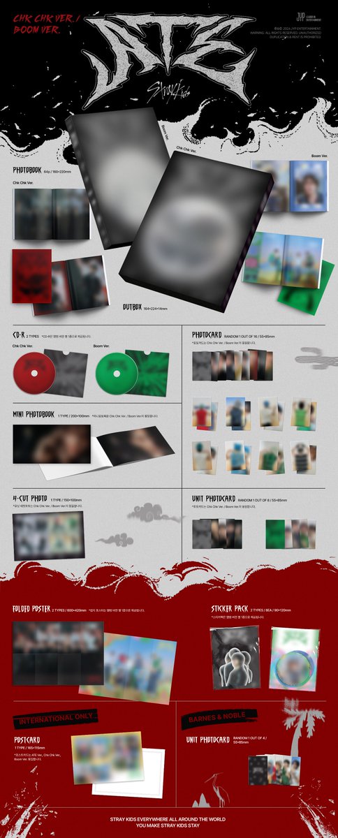 Stray_Kids's tweet photo. [Barnes & Noble]

Here’s a sneak-peek of the BN Chk Chk Ver. & Boom Ver. exclusive photocard!😉 
Head over to the links below to make it your own✨

ATE Ver. https://t.co/jgKCGdFOH2
Chk Chk Ver. https://t.co/ooRNvDfzEY
Boom Ver. https://t.co/9PsrDnCjIK
Accordion Ver. https://t.co/wk3xrVruA1

2024.07.19 FRI 1PM (KST) | 0AM (ET)

🥠PRE-SAVE & PRE-ORDER "ATE" NOW!
https://t.co/OMcZZuHjw2

#StrayKids #스트레이키즈
#ATE
#ChkChkBoom
#StrayKidsComeback
#YouMakeStrayKidsStay
@BNBuzz