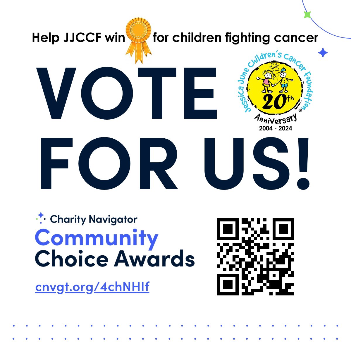 childcancers's tweet photo. We have been nominated for Charity Navigator Community Choice Awards, and need your vote to secure this honor. Your vote is a win for children fighting cancer. https://t.co/3NLhEAzhBJ