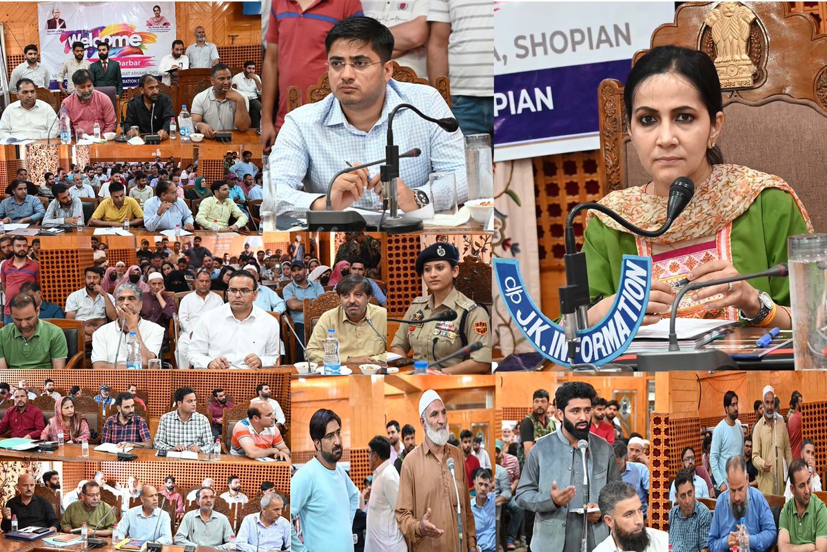 ddnewsSrinagar's tweet photo. Comm/Secretary, IT Department,Prerna Puri held a public darbar in Shopian today, emphasizing the administration's commitment to promptly addressing public issues. She highlighted online service delivery as a phenomenal initiative in good governance.
@Informationspn @diprjk https://t.co/wiarklROJE