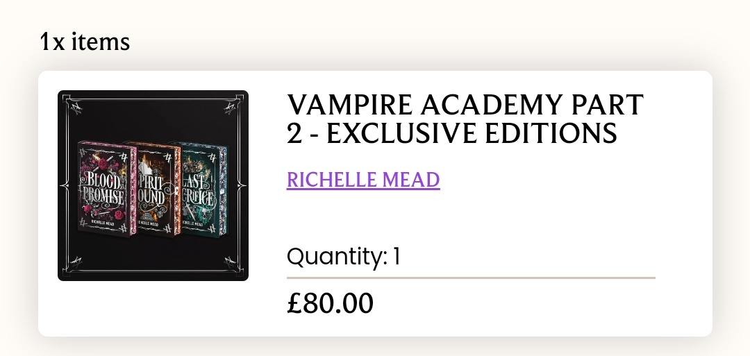 Rachels_Reads's tweet photo. Aaaand ordered! Full set of Vampire Academy books 🎉🎉

This month is a busy month for book orders 😂 (next is Poison Study 4-6 👀) https://t.co/mCwmPGdPI5