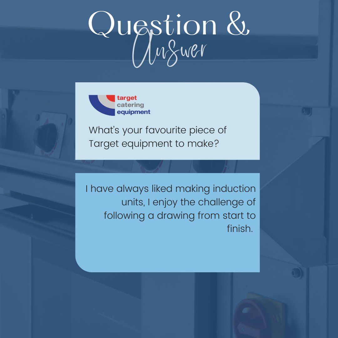 TargetCatering's tweet image. Say Hi to Neil! 👷‍♂️

Our Target Fabricator and Welder 🎯👨‍🏭

Scroll  across to learn more about Neil’s favourite Target equipment, 🔥  favourite project and what he wanted to be when he was younger 🚂