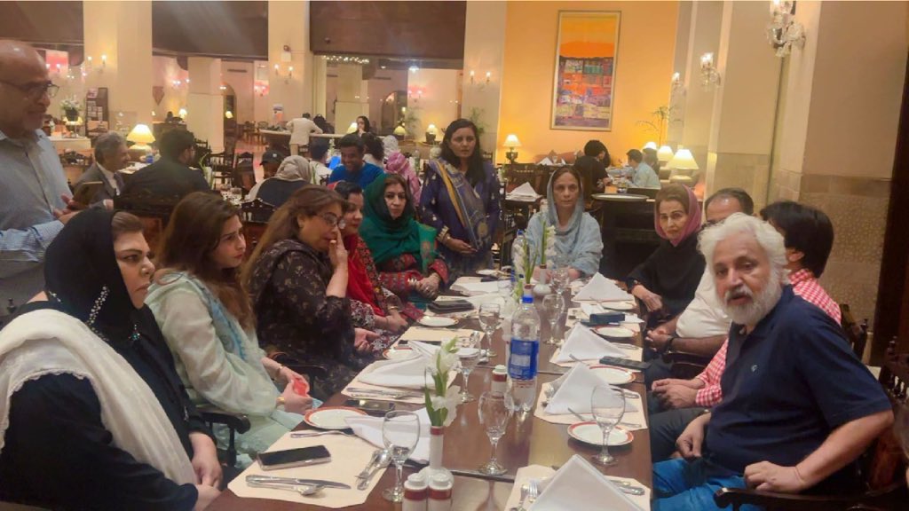 Dinner hosted by <a href="/Apisfofficial/">Aurat Foundation</a> in honor of Hon’ble Secretary WPC <a href="/ShahidaRehmani/">Dr Syeda Shahida Rehmani</a>, attended by hon’ble Deputy Speaker Balochistan Assembly <a href="/GhazalaGola/">Ghazala Gola</a>, <a href="/SeharKamran/">Senator Sehar Kamran T.I.</a> <a href="/DrShaziaAslam/">Dr. Shazia Soomro (Political worker)</a>, MNA Farukh Khan and MNA Sabheen Ghoury.
