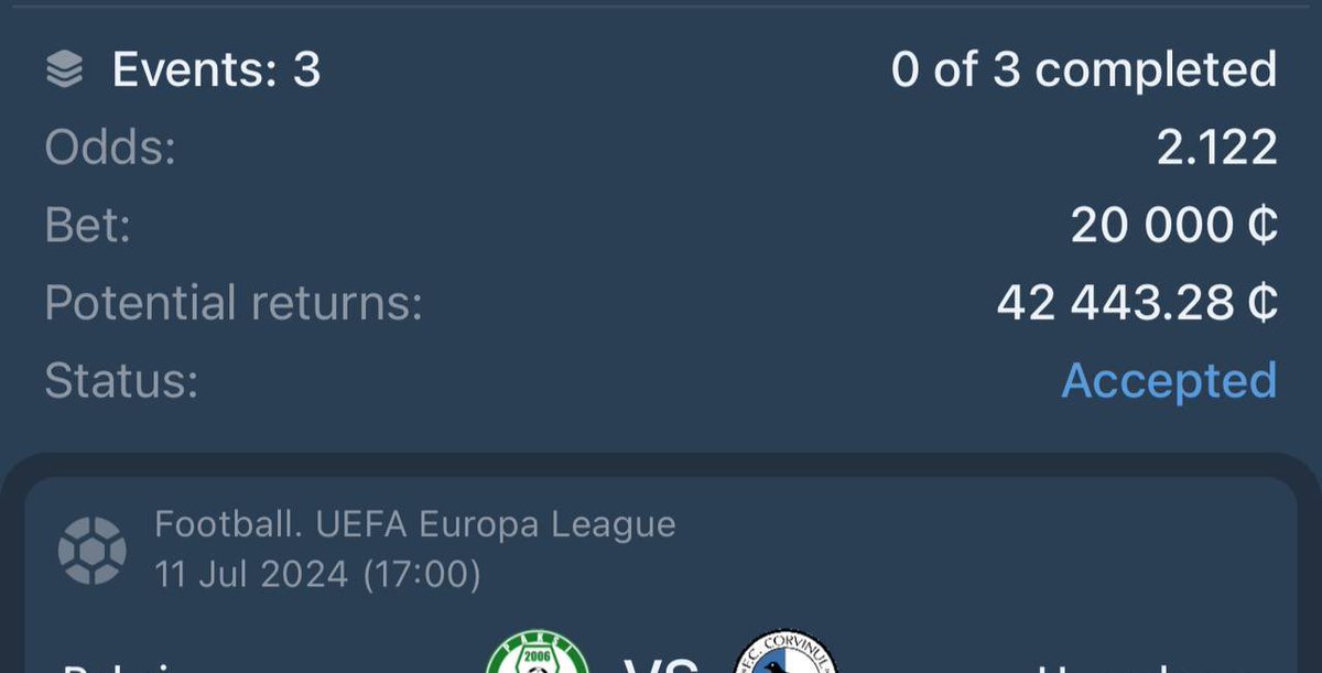 _THE_ORACLE_01's tweet image. ROLLOVER DAY 1 💥🥂
Booking code👉 U9QLD
✅Register and deposit On 1xbet With this 🔽link
Link▶️: shortclck.com/project24
Use promocode👉 PROJECT24 for 300% bonus
I STARTED WITH 20K CEDIS 🏆✅