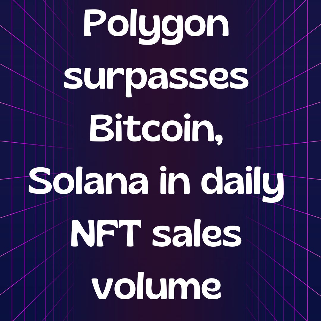 virtual_tokens's tweet photo. Polygon dethrones Solana for most NFT sales volume

#polygon
#solana
#nft
#cryptocurrency
#blockchain
#ethkiller
#Web3 
#Metaverse
#DeFi
#NFTsales
#CryptocurrencyMarket
#CMFOrangeTurnsBlue 
#WorldPopulationDay2024 https://t.co/tAQpqdzwoG