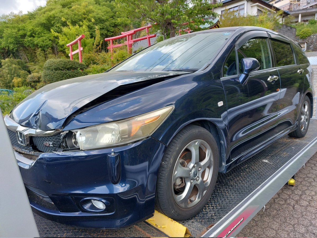 wizard_shonan's tweet photo. #HONDA #STREAM #事故車買取
前をぶつけてしまい、どうにか自宅まで帰ってこれたけれども…、と、事故車買取依頼。
https://t.co/uQrkx2hDTX
#HONDA  #ストリーム買取 #RN6 #廃車買取専門店 #即時引き取り #免許返納 #動かない車買取 #古い車買取 #事故車買取王 https://t.co/pwhoU27en2