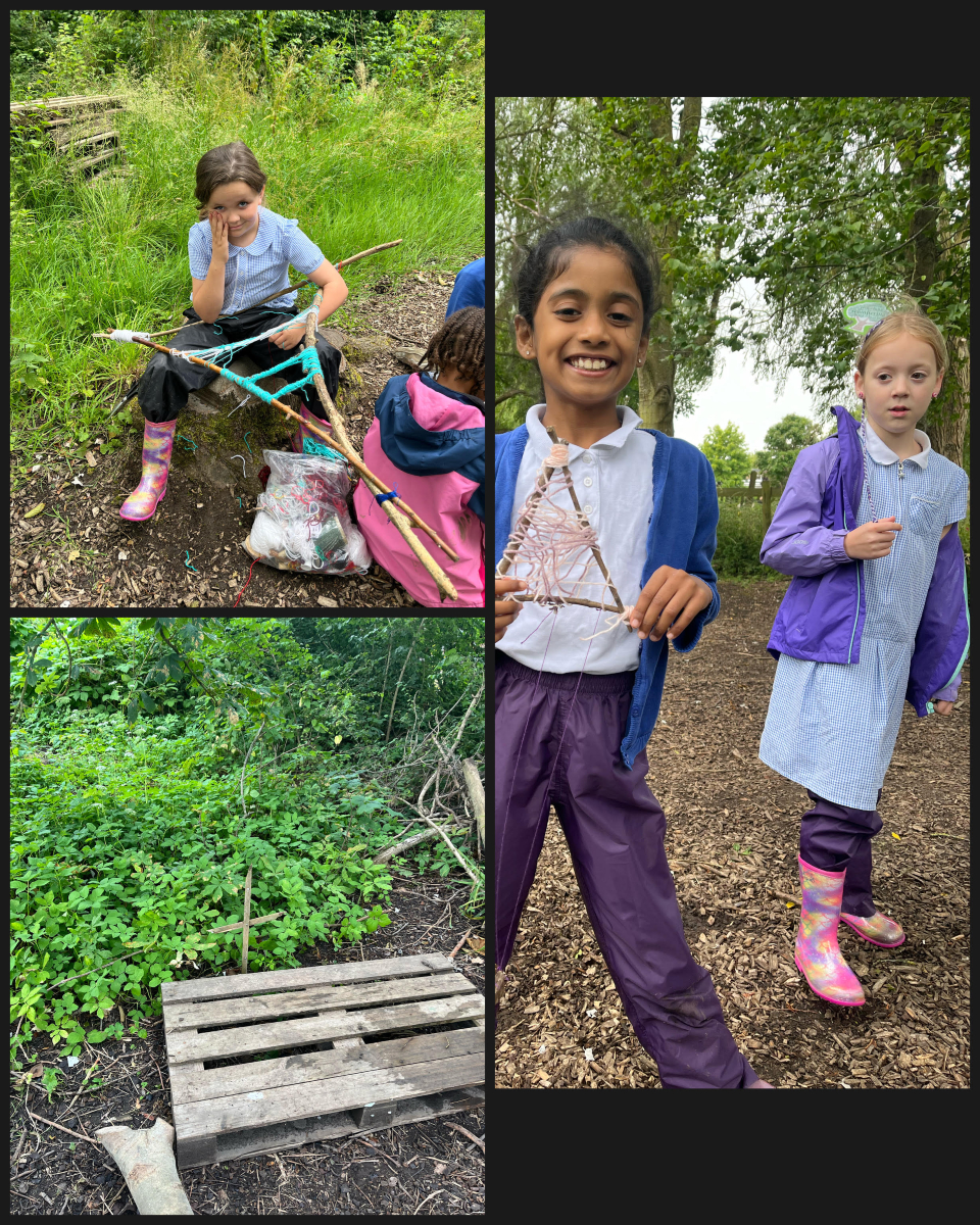 ololwitney's tweet photo. Year 3 Forest School, Making dream catches and a makeshift prayer area https://t.co/b1Q6hpS05C