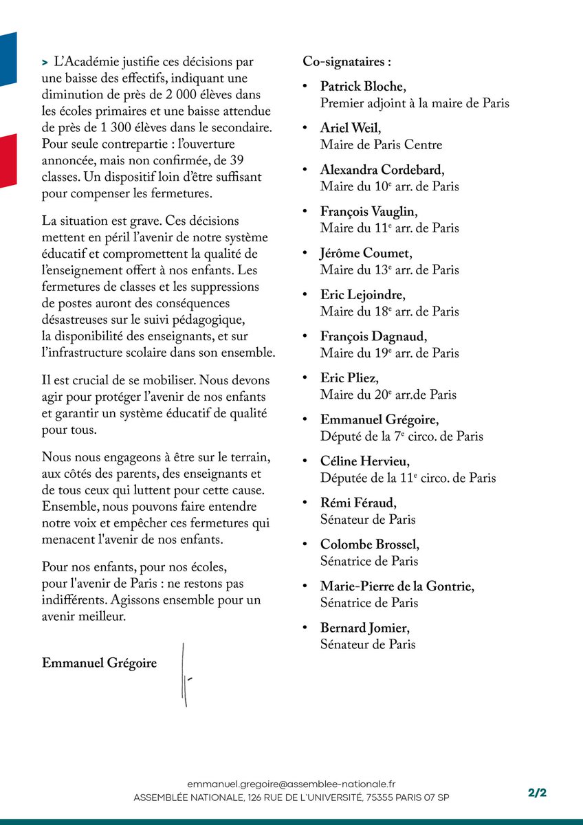 Emmanuel Grégoire tweet media