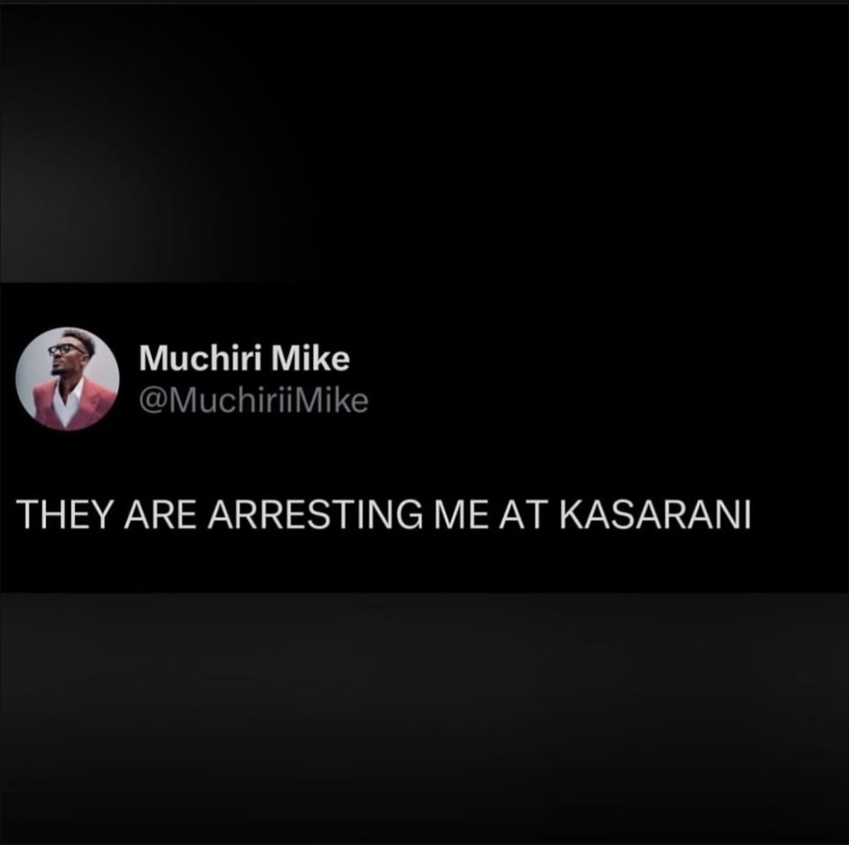 This is absurd!  #FreeMikeMuchiri