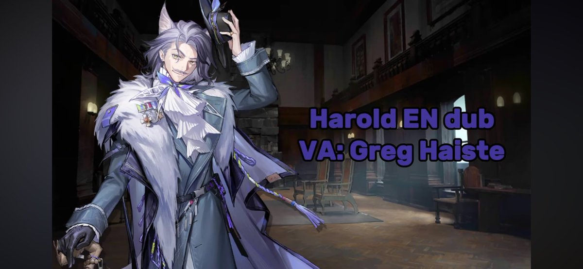 A thrill to voice the dashing, charming, eccentric #Harold in the excellent #Arknights. A doffed hat to the fab @damngoodvoices and all the Arknights gang.

Here’s Harold:
youtu.be/CrbWGwvyi68

Humblest of bows for the praise too, you lovely sorts ;-)

#voiceover
#gaming
