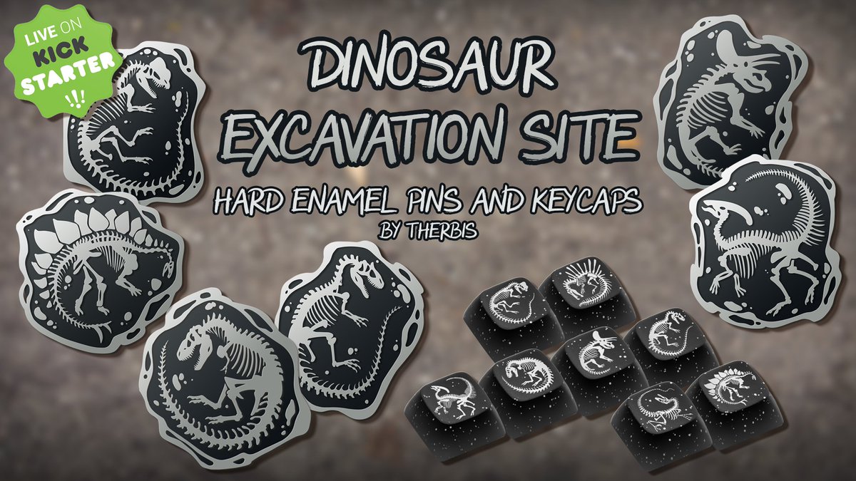 therbisofficial's tweet photo. ⭐ https://t.co/klEoV5xkc9 ⭐

It´s LIVE!
Only up for 8 days, so rush in and get your hands on these new pin and keycap designs and help fund the production!

Sharing is more than welcome :)

#kickstarter #campaign #crowdfunding #hardenamelpin #dinosaur #keycap https://t.co/0HcR0XWR5A