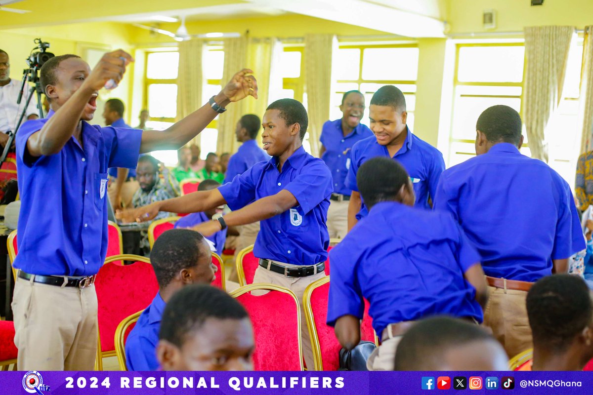NSMQGhana's tweet photo. OTI

End of Contest

St. Mary's Seminary SHS, Lolobi: 47pts***
Kadjebi-Asato SHS: 47pts
Biakoye Community SHS: 16pts
Kpassa SHTS: 10pts

Congratulations to St. Mary's Seminary SHS, Lolobi!🎉

***Winner of tie-breaker

#NSMQRegionals #NSMQ2024 #Primetime https://t.co/TSMEUt567P