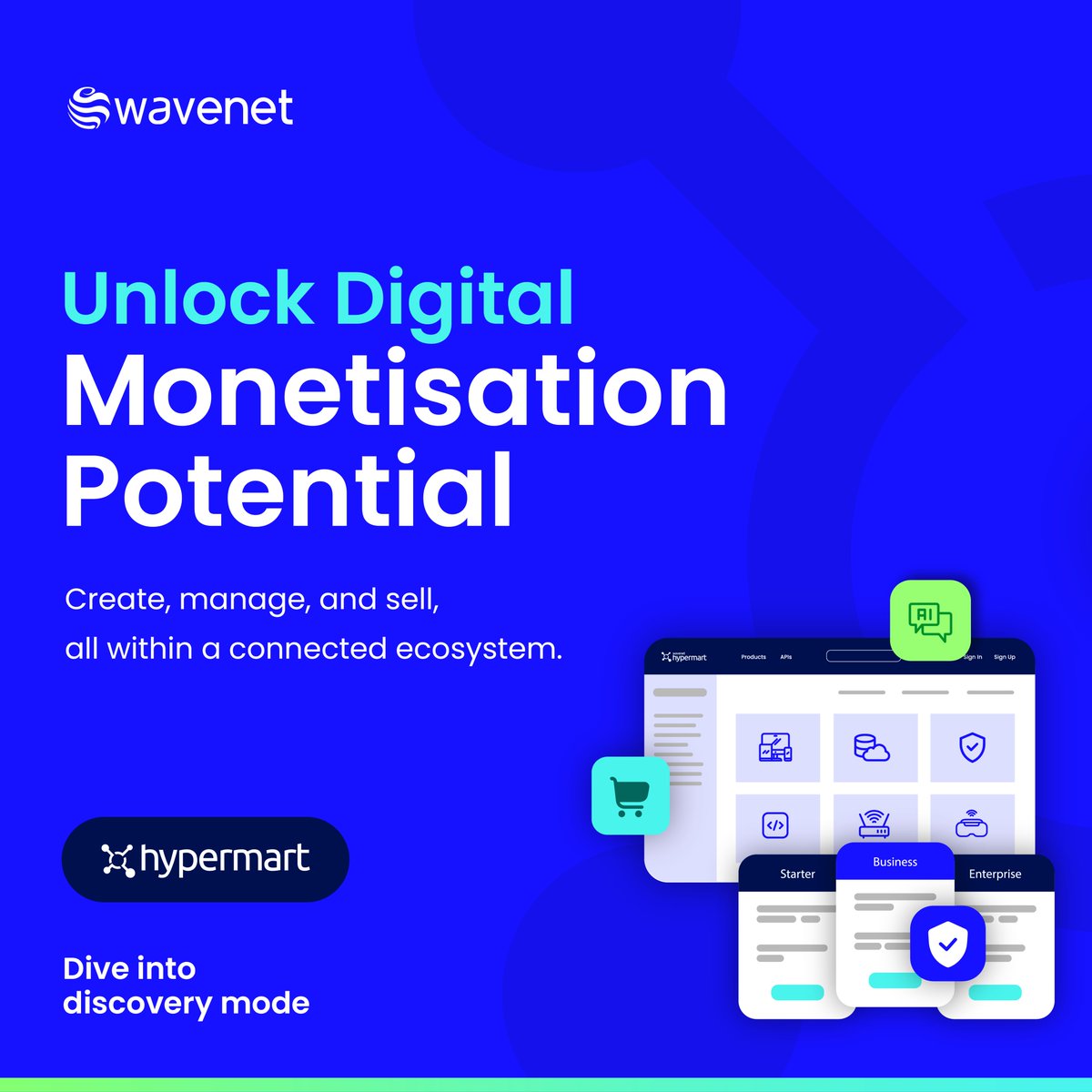 Wavenet_'s tweet image. Here’s your one-stop shop for digital success! 🛒 #Wavenet's #hypermart offers a connected ecosystem to boost your sales. From API monetisation to AI-driven recommendations, we've got you covered.

Contact us to explore our platform: globalwavenet.com/company/contac…

#digitalcommerce