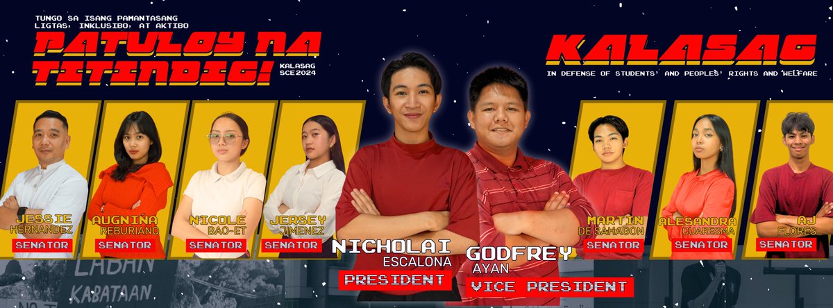 KalasagUC's tweet photo. Dala ng KALASAG ang kampanya tungo sa konsehong ipinaglalaban ang ating mga demokratikong karapatan bilang estudyante. Sa hinaharap natin, kinakailangan ang lideratong tunay, palaban, at makabayan!

Tungo sa isang pamantasang ligtas, inklusibo, at aktibo:
#PatuloyNaTitindig https://t.co/db3oUjhOIL