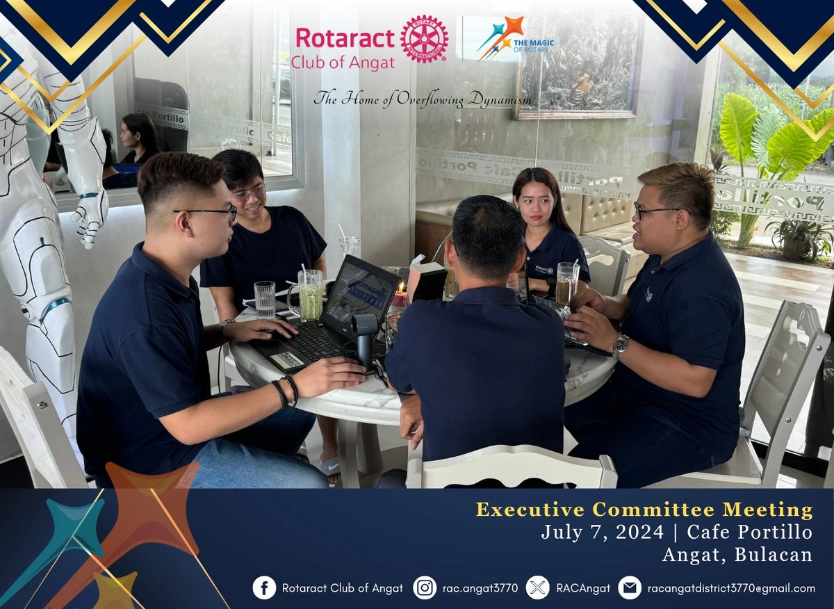 RACAngat's tweet photo. ✨ 𝑹𝑨𝑪 𝑨𝒏𝒈𝒂𝒕 𝑬𝒙𝒆𝑪𝒐𝒎 𝒎𝒆𝒆𝒕𝒔 𝒕𝒐 𝒅𝒊𝒔𝒄𝒖𝒔𝒔 𝒖𝒑𝒄𝒐𝒎𝒊𝒏𝒈 𝒆𝒗𝒆𝒏𝒕𝒔 𝒂𝒏𝒅 𝒂𝒄𝒕𝒊𝒗𝒊𝒕𝒊𝒆𝒔 ✨ - July 07, 2024

#RACAngat
#HomeOfOverflowingDynamism
#ExecutiveCommitteeMeeting
#TheMagicOfRotary
#District3770 https://t.co/C2c8JvGD1O