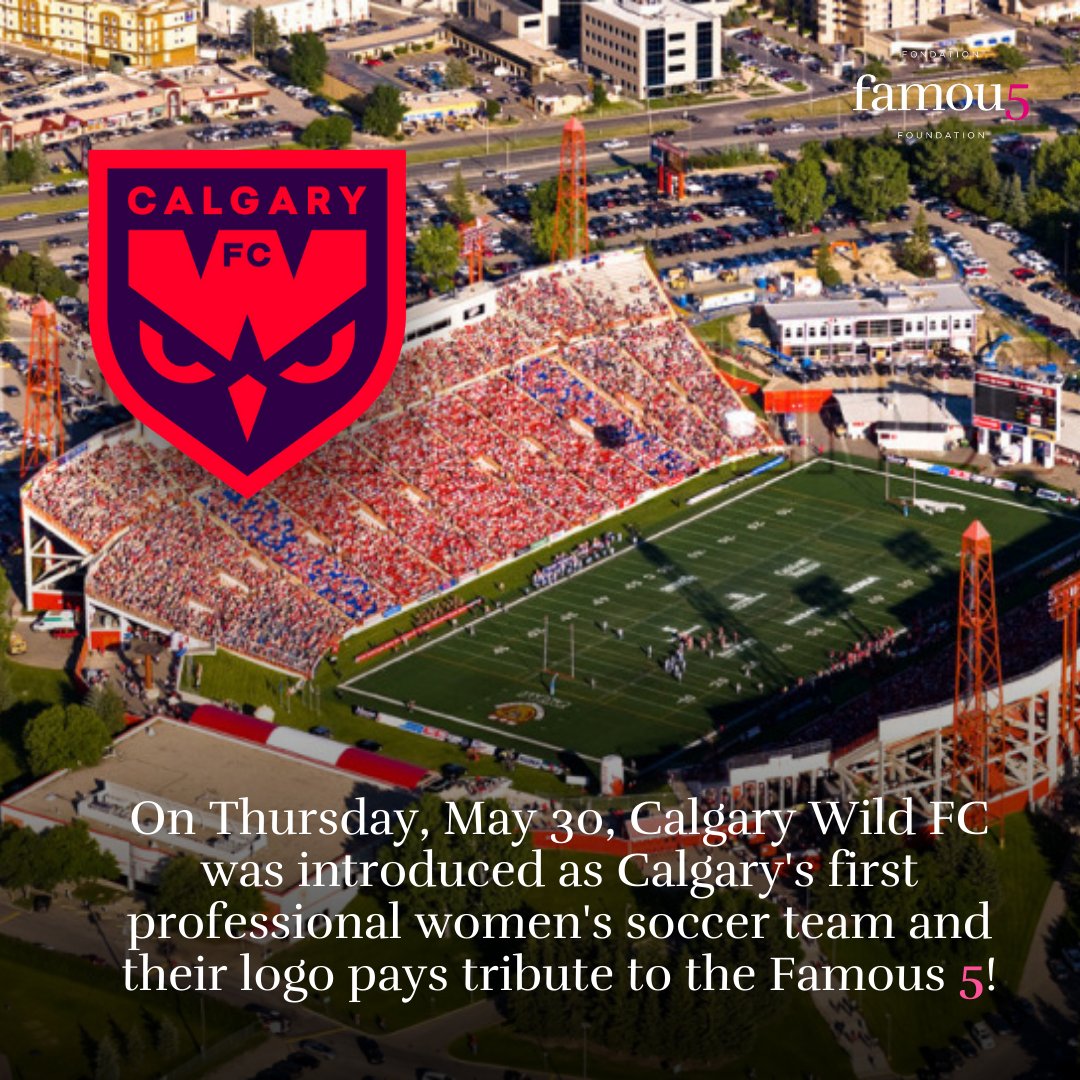 Famous5Fdn's tweet photo. On Thursday, May 30, Calgary Wild FC was introduced as the new pride of Calgary, Alberta! π A heartfelt thank you to Calgary Wild FC for incorporating the Famous 5 into their logo!
#NorthernSuperLeague #WomensSoccer #CanadianAthletes #Famous5 #Treaty7 #CalgaryPride https://t.co/UXOAsFrweE