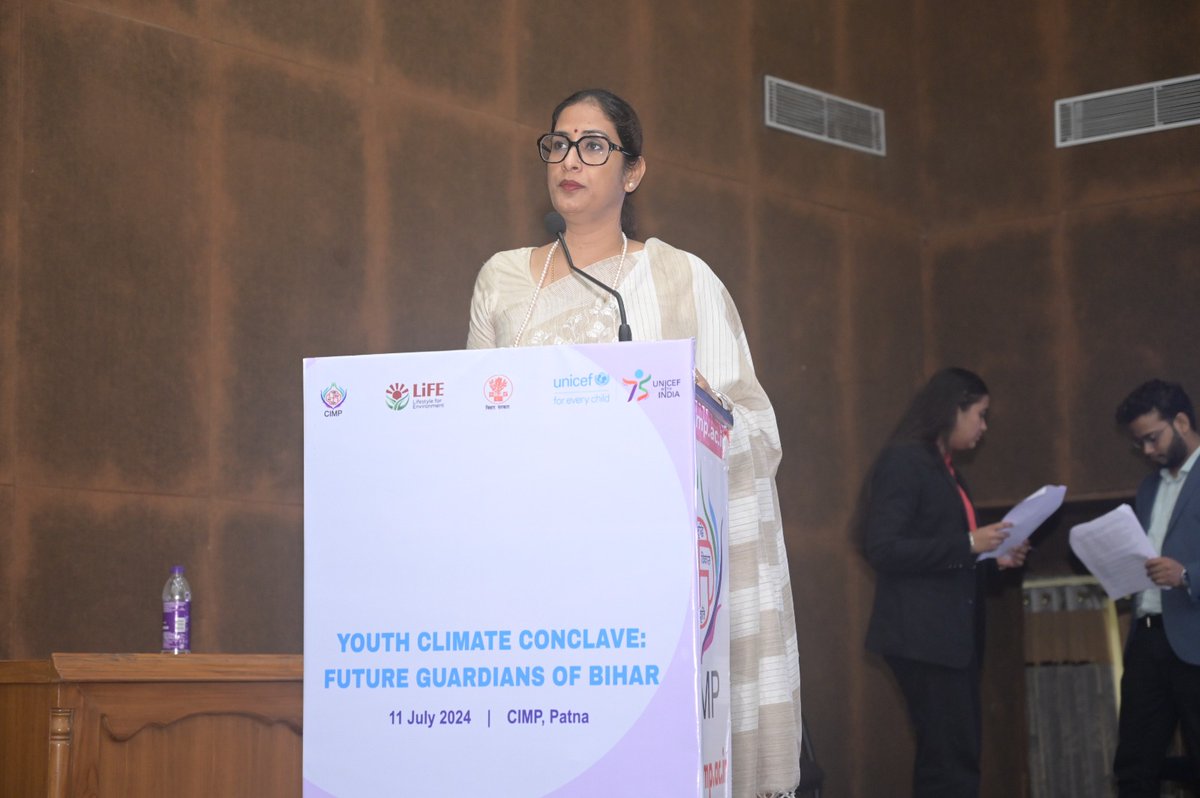 CIMP BIIF (@cimpbiif) on Twitter photo 🌍✨ Today, <a href="/CimpMedia/">Chandragupt Institute of Management Patna (CIMP)</a> Centre for Climate Resilience, Disaster Risk Reduction, and WASH Research and Education, in collaboration with <a href="/UNICEF/">UNICEF</a> Bihar, hosted the Youth Climate Conclave on World Population Day with 400 youth.
#Climatechange #Sustainability #unicef #cimp 🌍✨ Today, <a href="/CimpMedia/">Chandragupt Institute of Management Patna (CIMP)</a> Centre for Climate Resilience, Disaster Risk Reduction, and WASH Research and Education, in collaboration with <a href="/UNICEF/">UNICEF</a> Bihar, hosted the Youth Climate Conclave on World Population Day with 400 youth.
#Climatechange #Sustainability #unicef #cimp