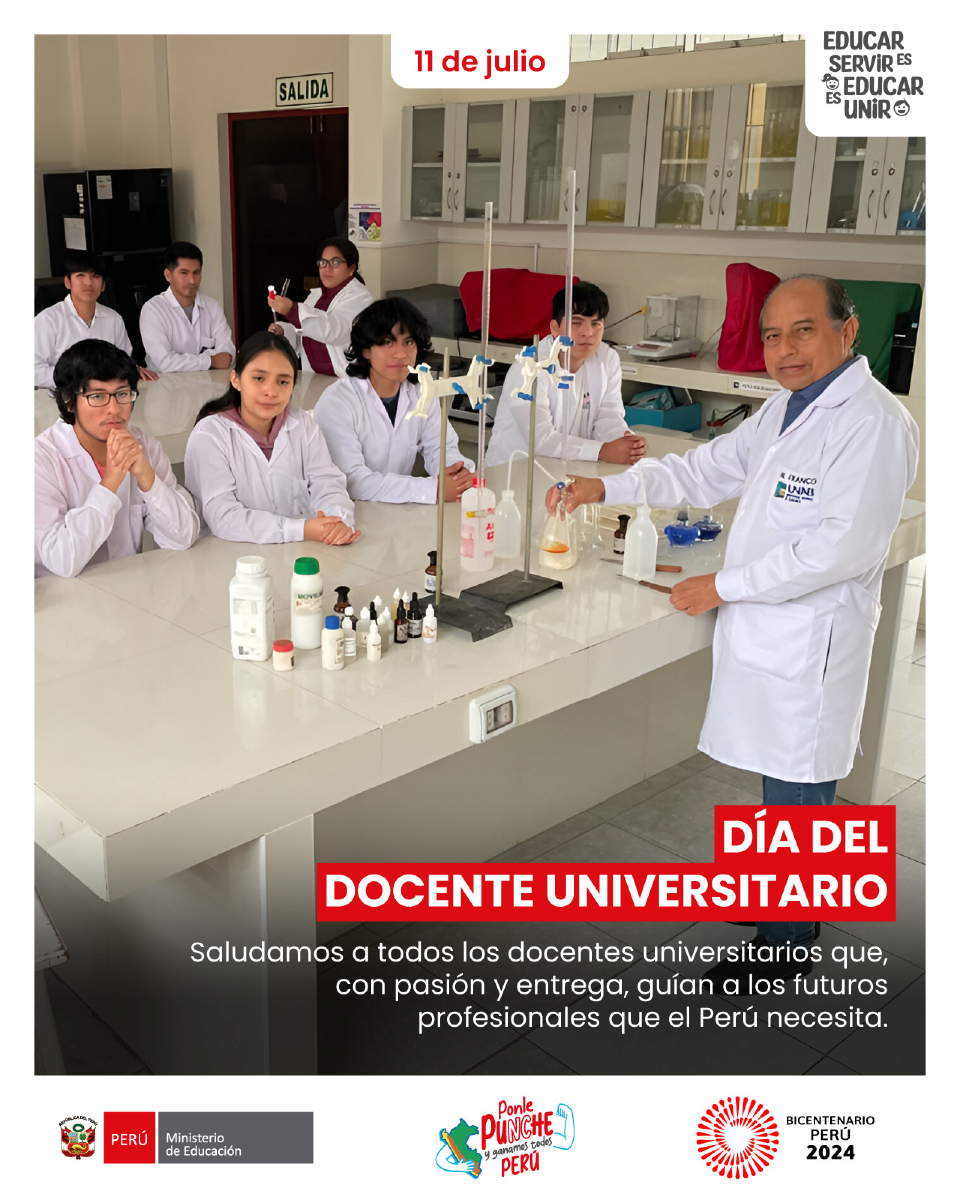 ✨ Hoy, 11 de julio, queremos rendir un merecido homenaje a todos los docentes universitarios del Perú, quienes con su dedicación, pasión y compromiso contribuyen de manera fundamental al desarrollo de nuestra educación superior. ¡Feliz día, docentes universitarios! 👨‍🏫👩‍🏫📚💯