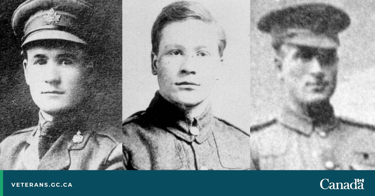 VeteransENG_CA's tweet photo. The Goodyear brothers: three young men who gave their lives for peace and freedom.

Hedley, Stanley and Raymond were from Newfoundland and Labrador. They were killed in action during the #FWW, leaving behind four other siblings.

#NLMemorial100
#CanadaRemembers https://t.co/FUxzal6sHh