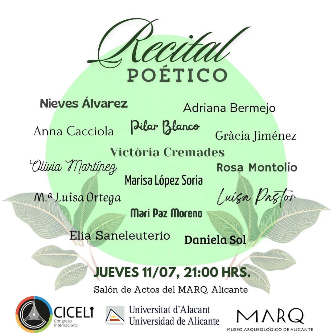 🎭 Tras la primera jornada… recital de poesía
🎭 At the end of the first day… poetry recital

#conference #literature #conferencia #literatura #ciceli2024 #universidaddealicante #creadorAS #educacion #intercultural #education
