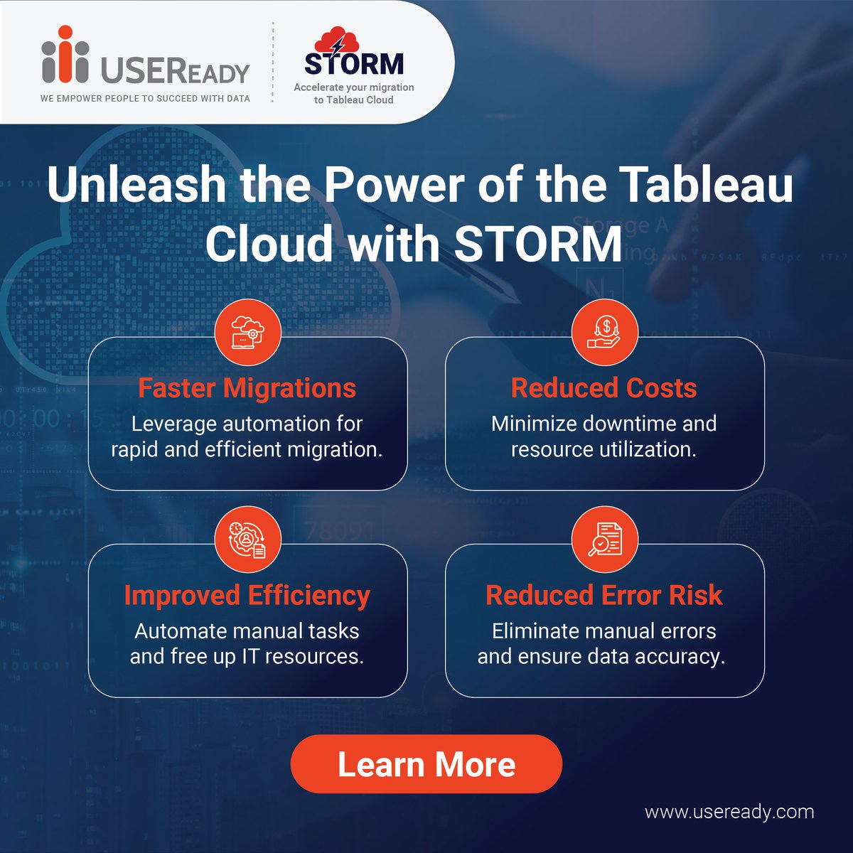 USEReadyInc's tweet image. Planning a large-scale Tableau Cloud migration? STORM, USEReady&apos;s dedicated Tableau Server to Cloud migration accelerator is the answer to all your migration concerns –  hubs.ly/Q02G9x2C0

#TableauMigration #CloudMigration #DataAnalytics #TableauCloud #BusinessIntelligence