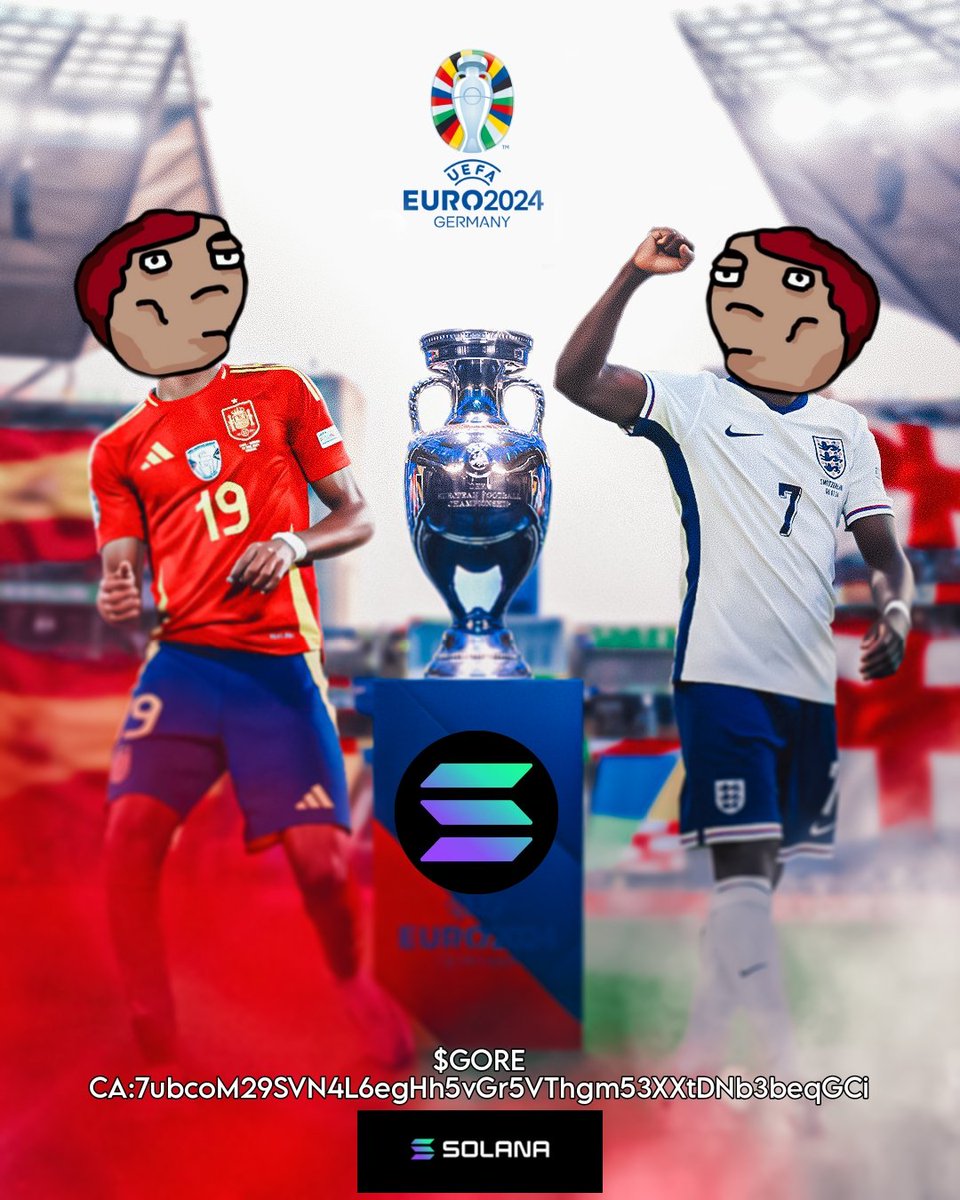 @GOREONSOL My Entry..
@GOREONSOL 
$GORE ROAD TO FINAL 🏆🥳 #EURo2024   
#EURo2024    
#GORE #GOREONSOL #SOLANA #SOLANAMEMECOIN #SOLANAMEMECOINS #SolanaRevolution