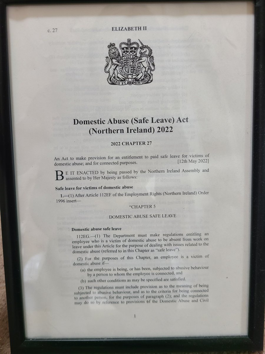 Rachel Woods (@rachelwoods52) on Twitter photo My #SafeLeave Act is out for consultation by <a href="/Economy_NI/">Economy NI</a> introducing 10 days paid leave for victims of #DomesticAbuse in NI. Please respond here:
economy-ni.gov.uk/consultations/…
This law will save lives. My #SafeLeave Act is out for consultation by <a href="/Economy_NI/">Economy NI</a> introducing 10 days paid leave for victims of #DomesticAbuse in NI. Please respond here:
economy-ni.gov.uk/consultations/…
This law will save lives.
