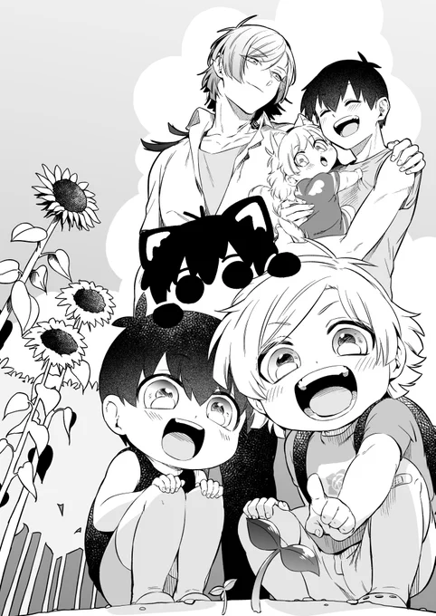 再録本新刊の表紙絵です〜
kiis
幼少期捏造/ネコ化注意 