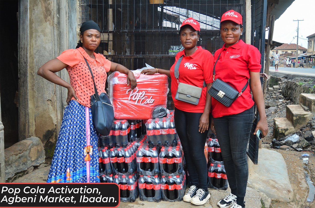 Ghadco_ng's tweet photo. Celebrate the arrival of Pop Cola in Ibadan! Join us at Agbeni Market for a fizzy good time. Cheers to new beginnings!

#chiamodmarketer 
#ghadco_ng 
#PopCola 
#agbenimarket 
#mamudabeverages 
#IbadanMarket
#wizkid 
#Rema https://t.co/oiG7I4xrX2