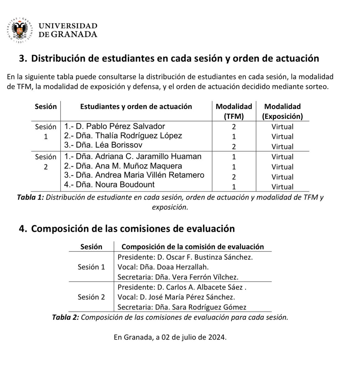 dodebest's tweet image. Today marks two significant achievements! It was an honor to participate in the commission evaluating three students in the Master&apos;s Degree program at @CanalUGR @FcceeUgr Additionally, my student successfully defended her Master&apos;s thesis (And got 9.5/10). Proud moments indeed.