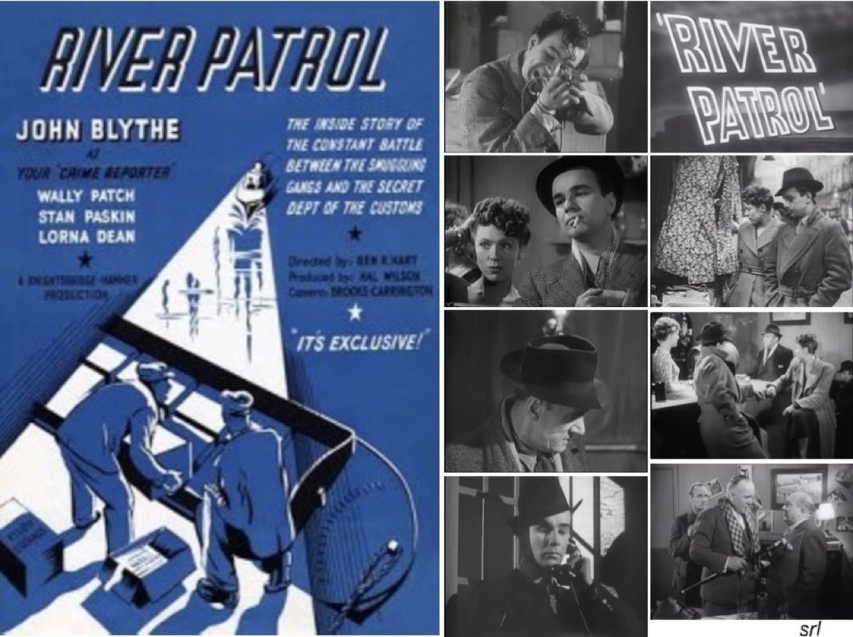 SaveRedlandLibr's tweet photo. 1:55pm TODAY on @TalkingPicsTV
The 1948 #Crime film🎥 “River Patrol” directed by #BenRHart & written by #JamesCorbett
🌟#JohnBlythe #LornaDean #WallyPatch #StanPaskin #CyrilCollins #GeorgeCrowther #AndrewSterne #WiltonWest #TonyMerrett #GeorgeKane https://t.co/nhdjDmAsfx
