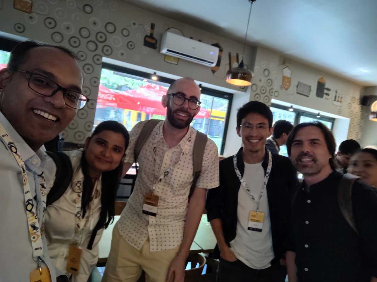 SPaul29's tweet photo. Thanks for a wonderful time. With Cesar  A Hidalgo @cesifoti  Dave from @datawheel, Sonali  from IIM Lucknow at   Conference on Economic Complexity https://t.co/2LENmswwkp
