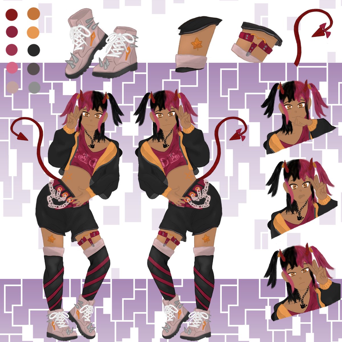 DubleDei's tweet photo. Here is my ref sheet 😋hope you guys like it.
#vtubermodel #smallvtuber #twitchgamer https://t.co/JmelEK60mS