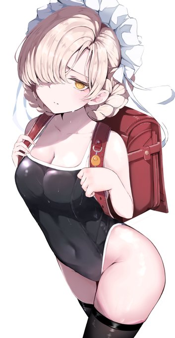 スク水ランドセルのシェフィの絵(^ω^) 