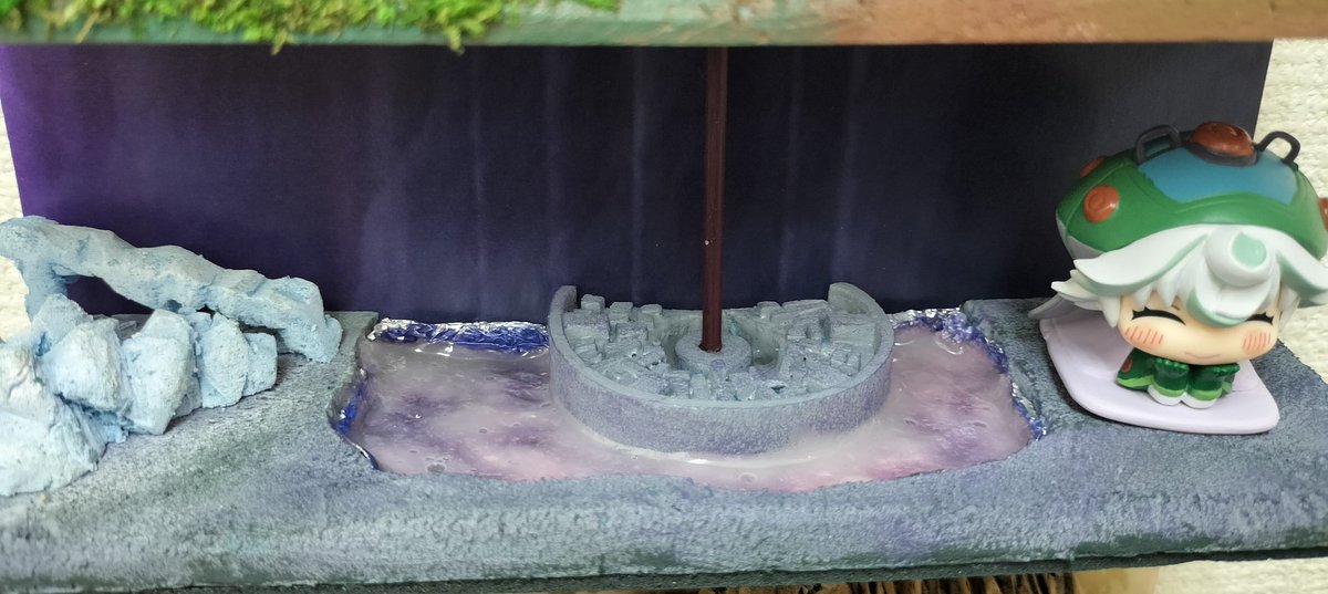 C_WORKS413's tweet photo. メイドインアビス
カプセルトイ　おねむたんジオラマ
深界五層　なきがらの海・前線基地　　プルシュカ
[2024年4月作成]
#miabyss #メイドインアビス #プルシュカ  #フィギュア #100均 #ジオラマ #ガチャ #ガシャポン https://t.co/9KoW0p5RXm